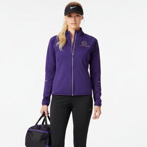 Nike Livestrong Purple Zip Up Athletic Sport Long Sleeve Jacket S